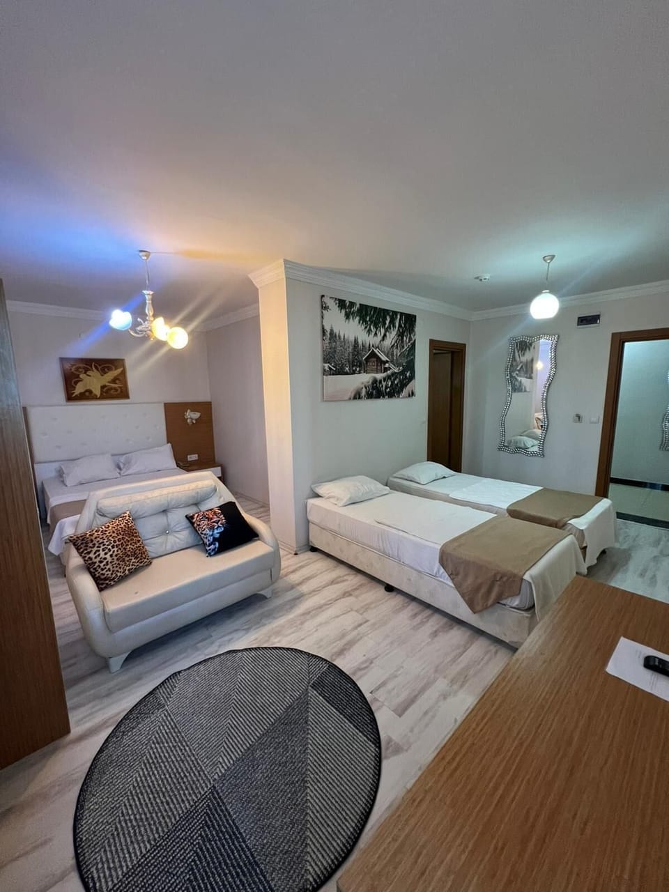 Family Quadruple Room | Bathroom | Hair dryer, slippers