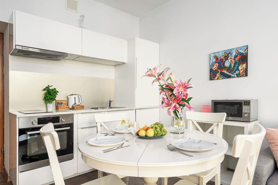 Deluxe Apartment, 1 Queen Bed with Sofa bed, Non Smoking, City View | Private kitchen | Fridge, stovetop, coffee/tea maker, electric kettle