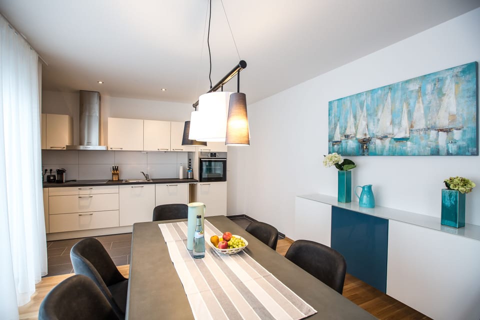 Comfort Apartment | Private kitchen | Fridge, microwave, oven, stovetop