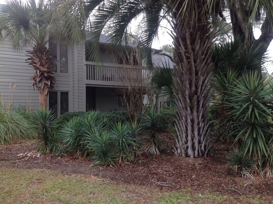 side view of villa