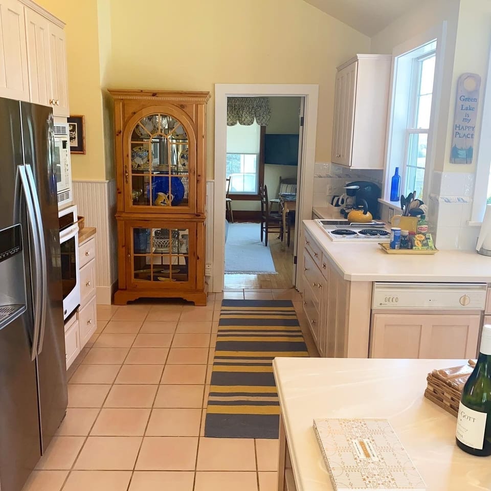 Kitchen - leads straight to living room or left to two bedrooms/bath
