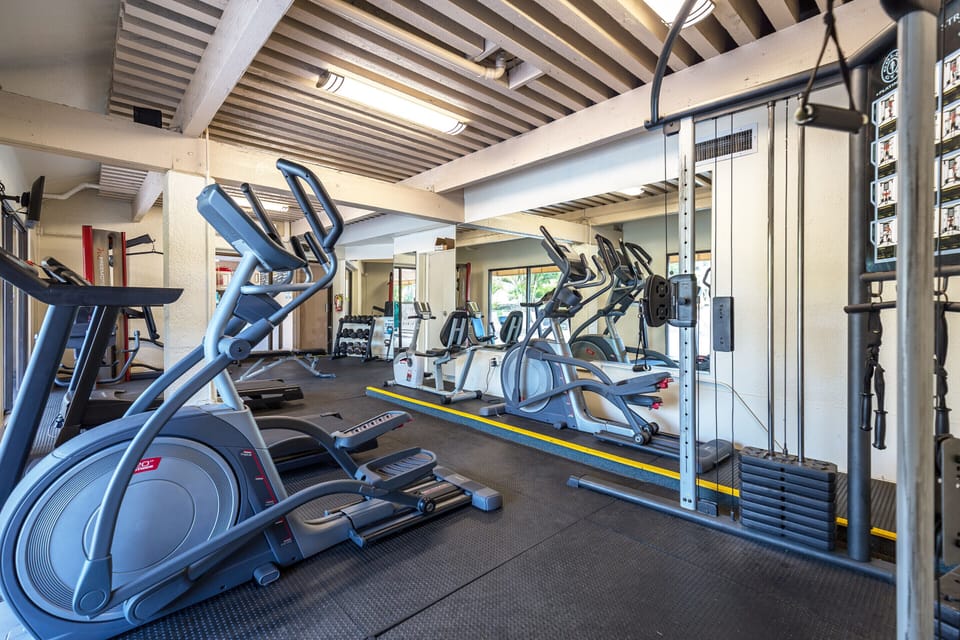 Fitness Area Located At The Resort