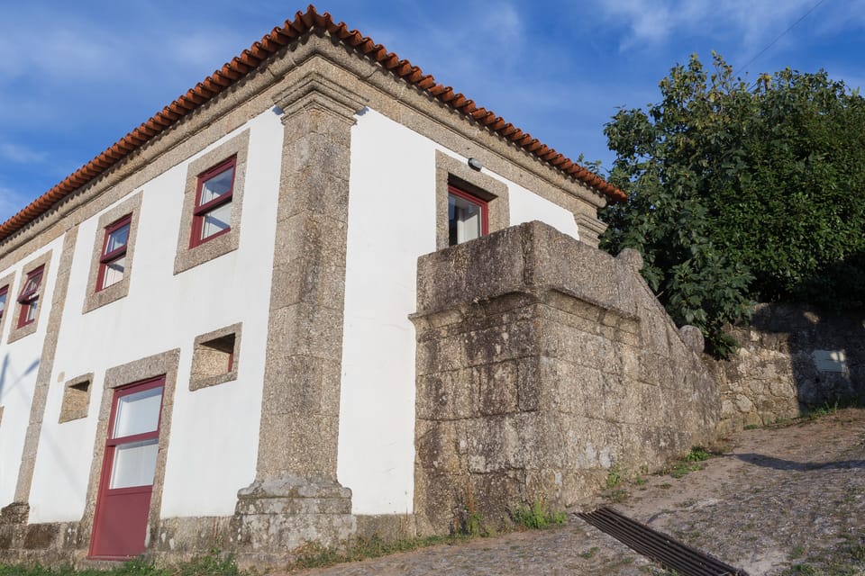 Lado sul poente da casa