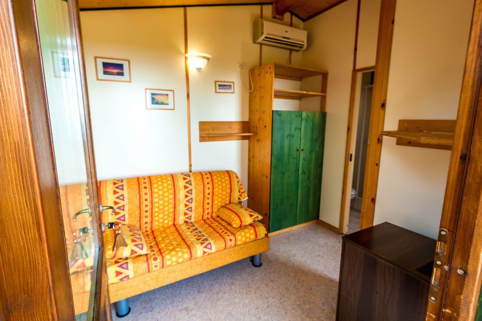 Mobile Home, 2 Bedrooms, Sea View | Living area | Flat-screen TV, pay movies