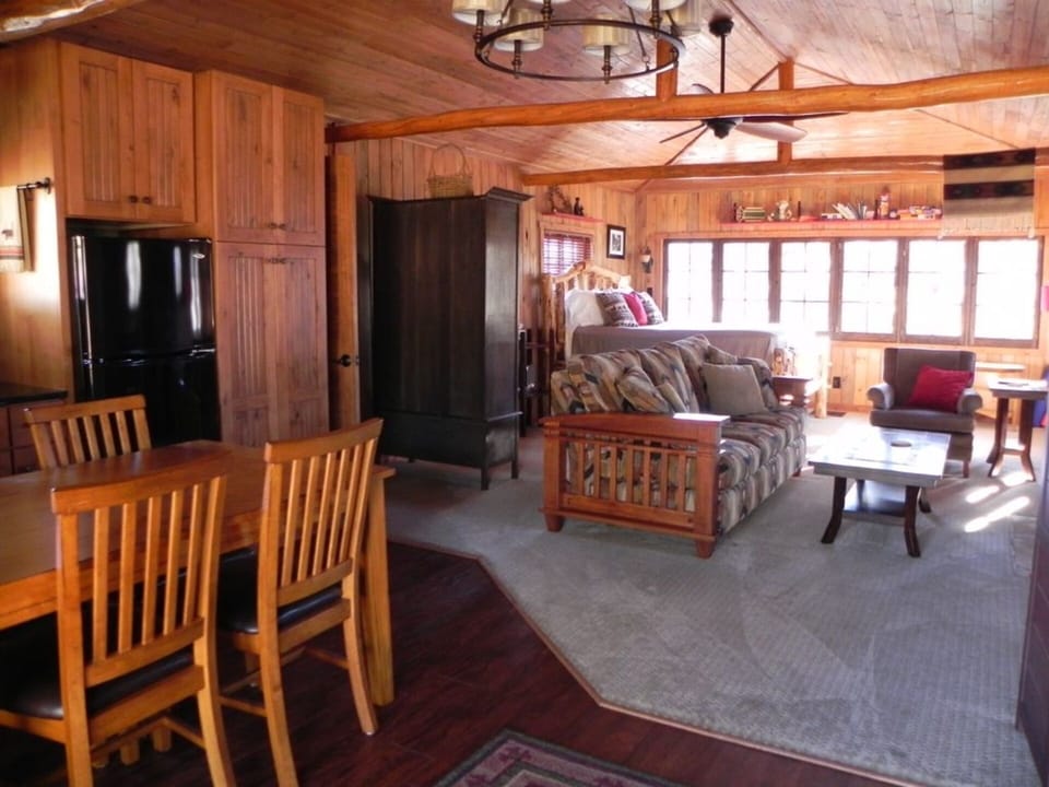 This fully renovated 1921 cabin gives the full mountain experience.