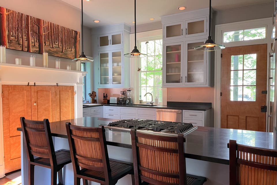 Stainless Steel and Granite Gourmet Kitchen