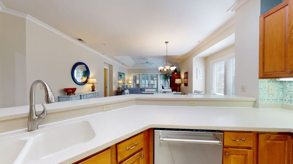 Kitchen with Countertop Seating