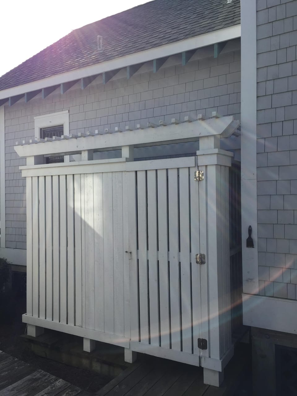 Outside shower