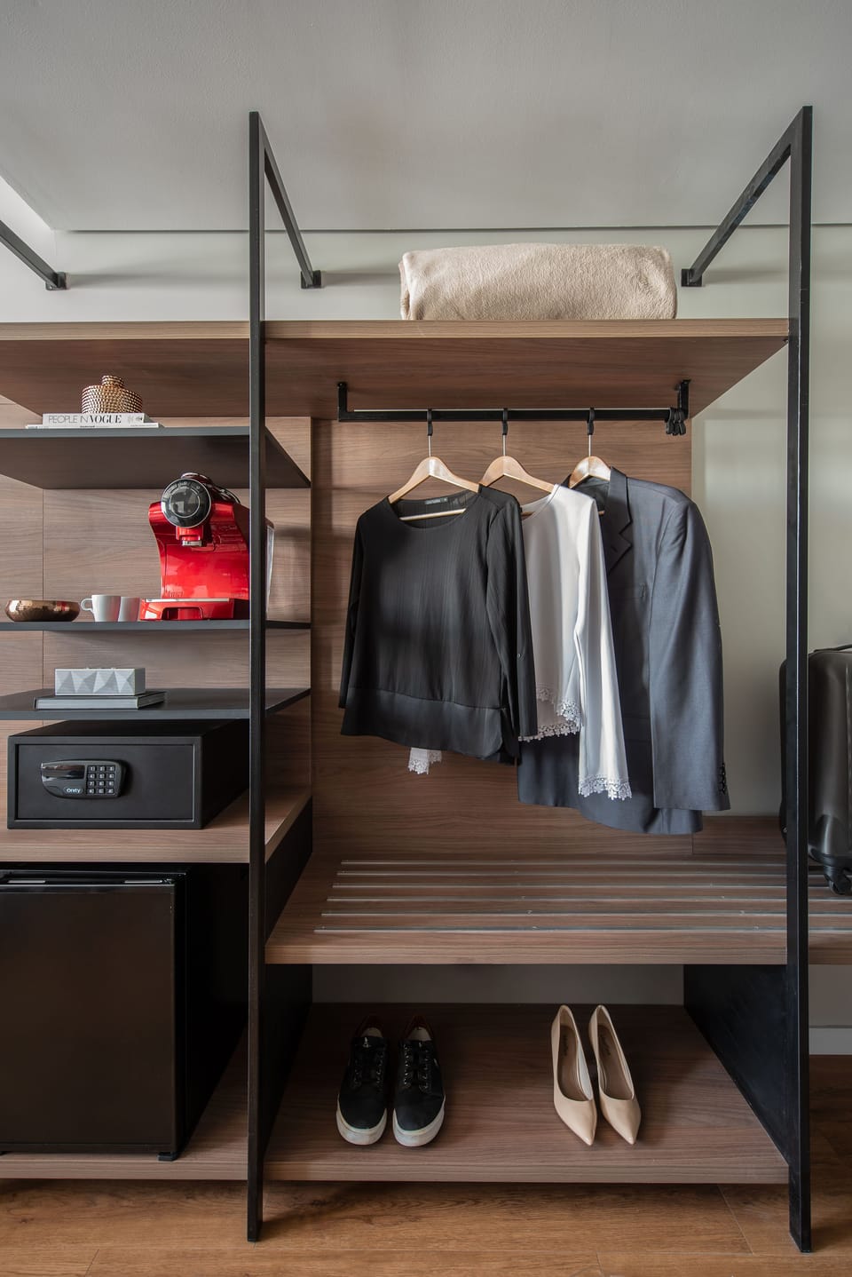 Minibar, desk, blackout drapes, soundproofing