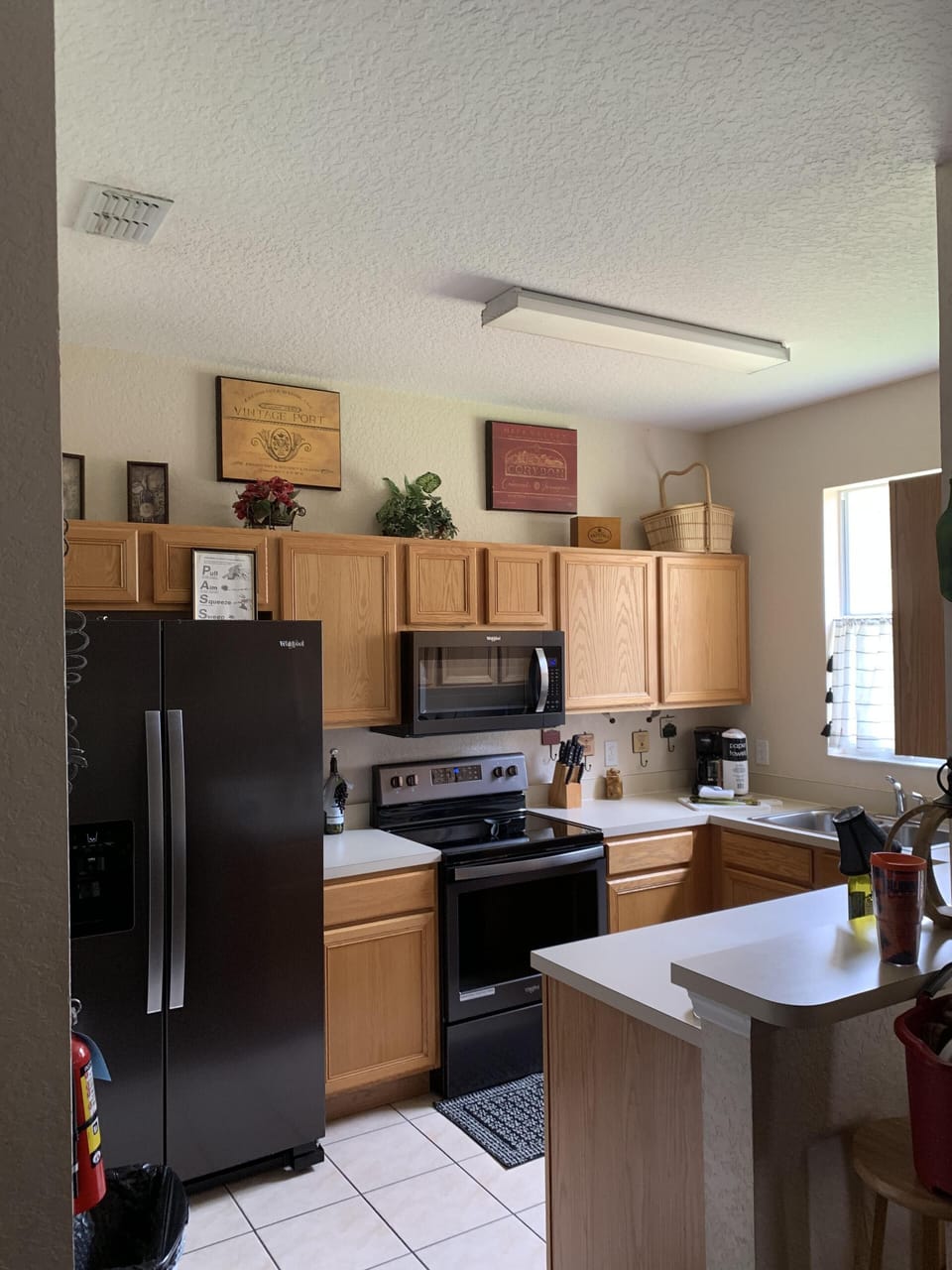 New black stainless steel appliances