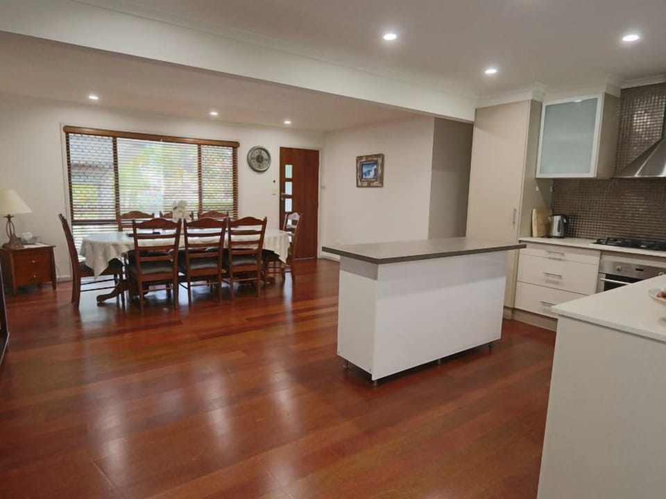 Large kitchen with huge dining table 