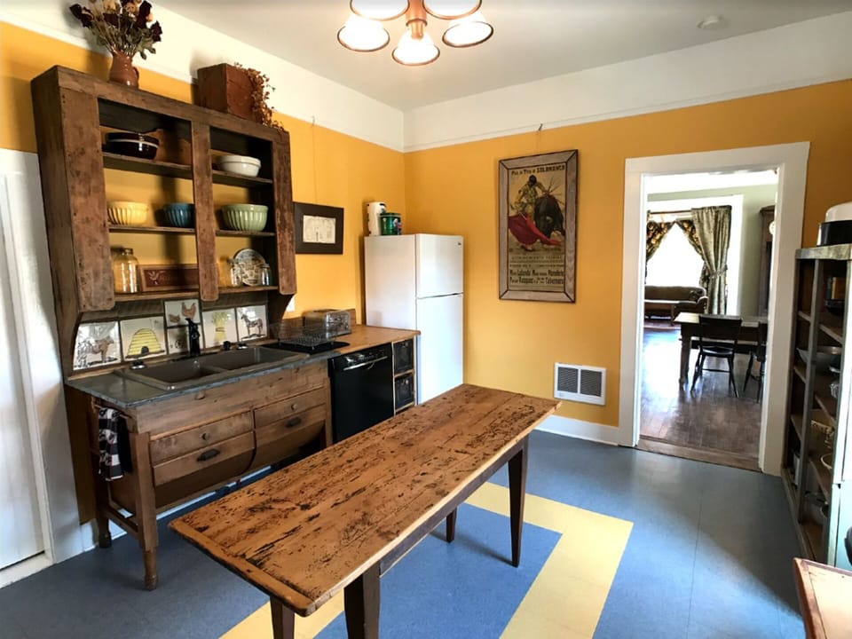 Kitchen with character!  Perfect mix of old and new.