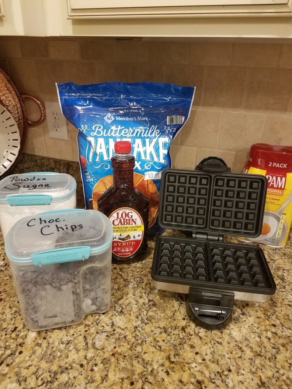 Waffle maker provided. Breakfast fun for the entire family!