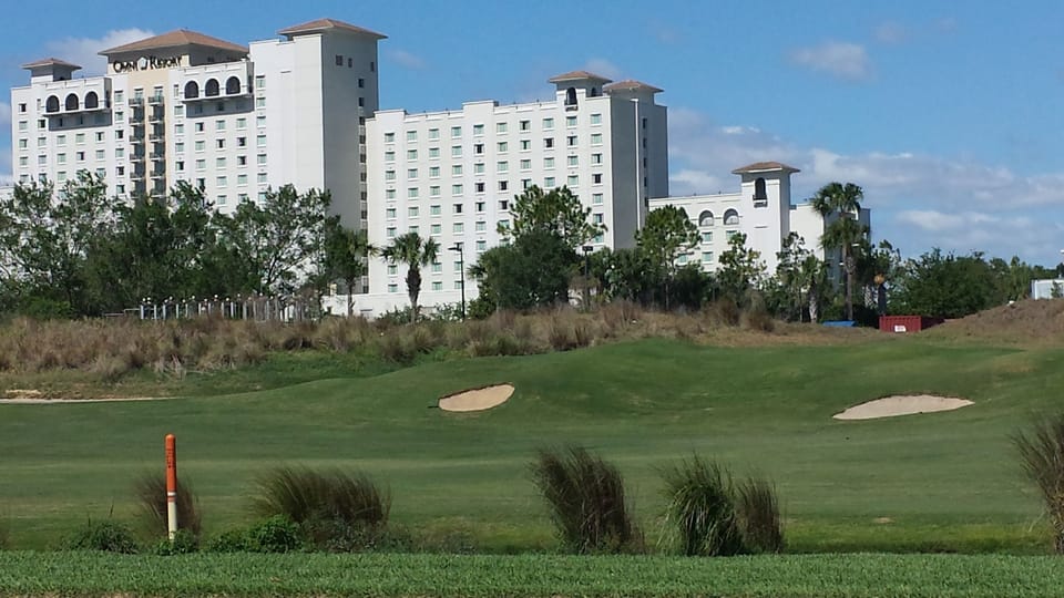 Omni resort with golf 1 mile away