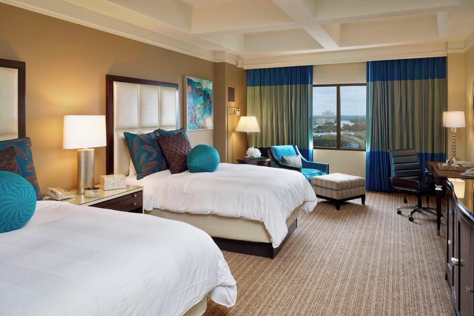 Room, 2 Queen Beds | 1 bedroom, premium bedding, pillowtop beds, in-room safe