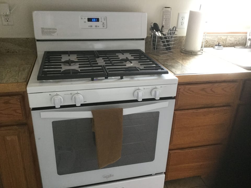 New gas oven and range. Cook away!