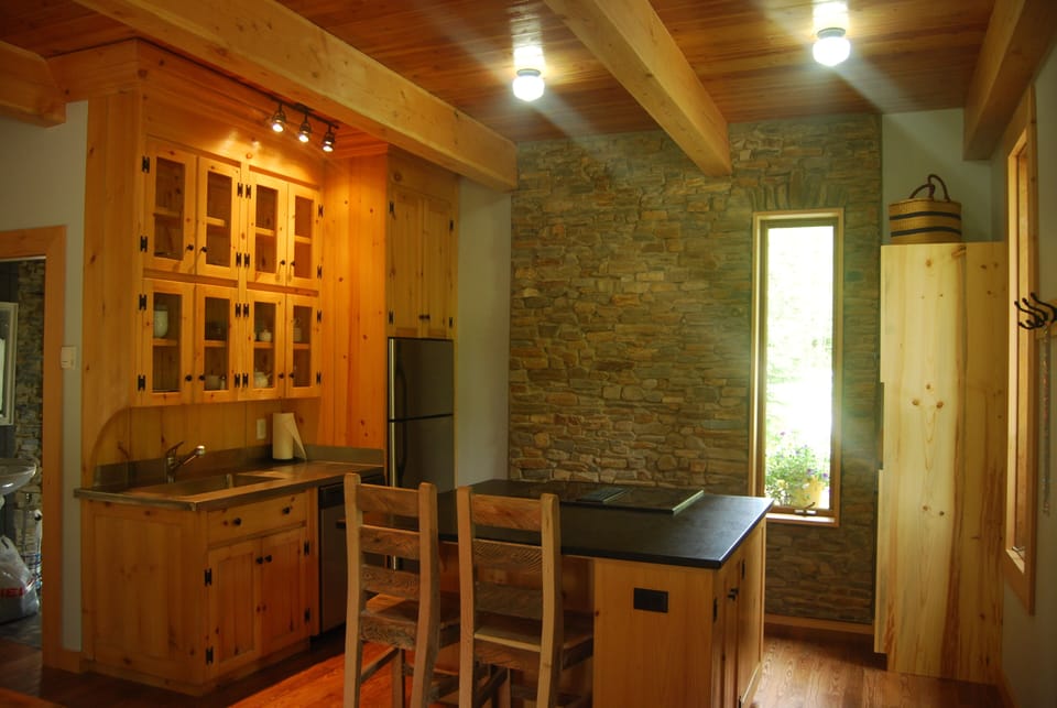 Kitchen from dining area