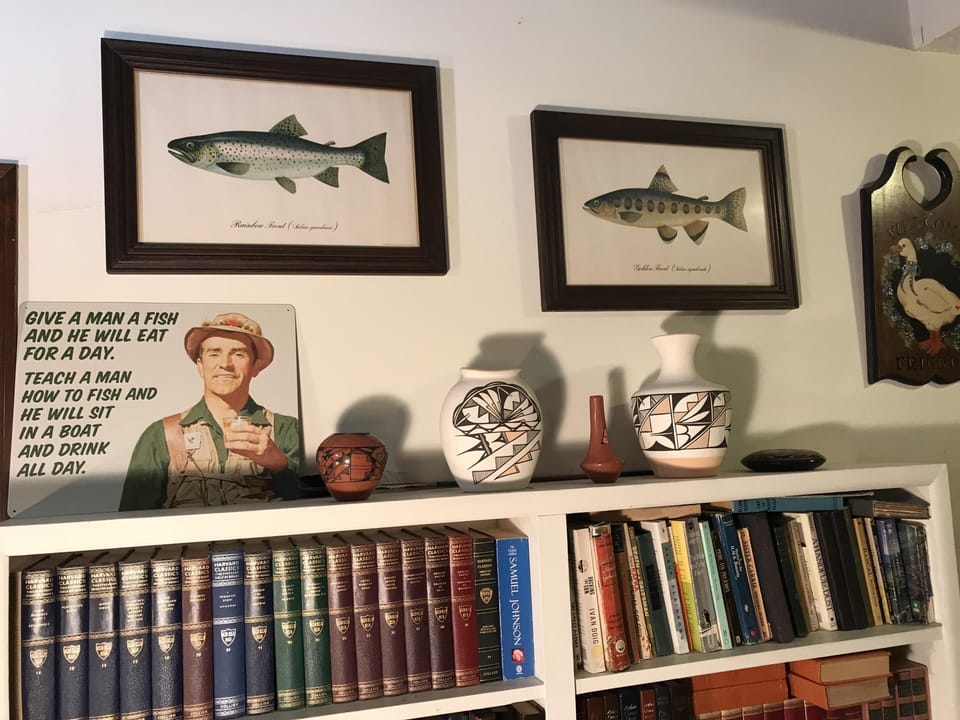 Plenty of books for readers old and young.