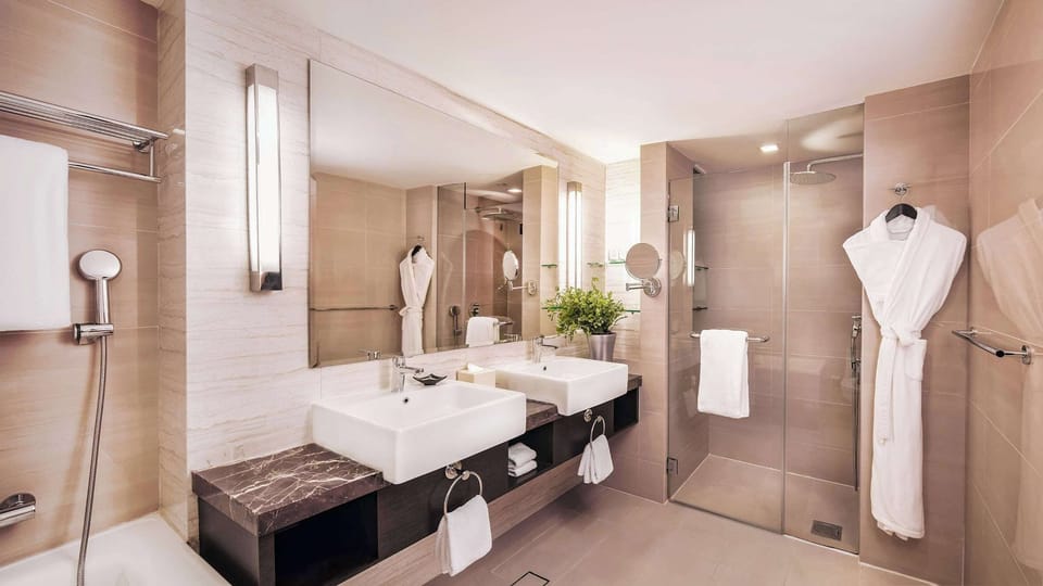 Free toiletries, hair dryer, slippers, bidet