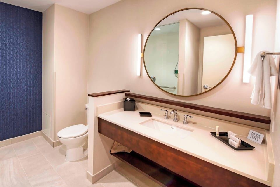Free toiletries, hair dryer, towels