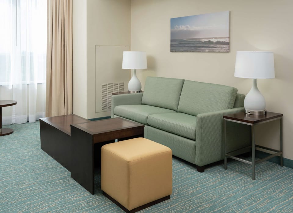 Premium bedding, pillowtop beds, in-room safe, desk