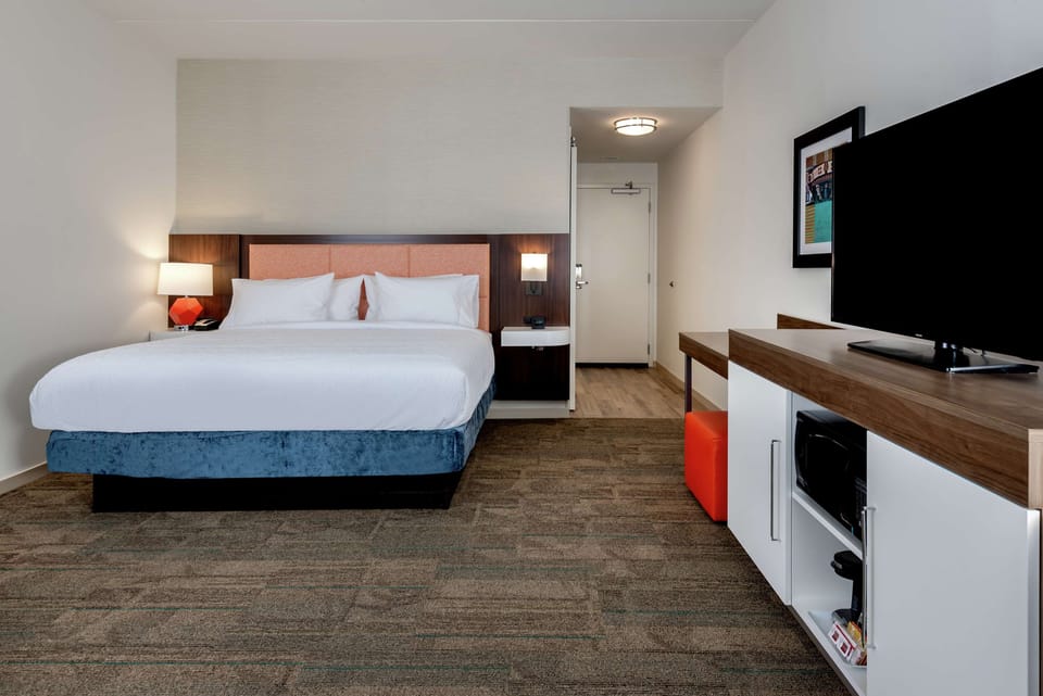 Room, 1 King Bed with Sofa bed, Refrigerator | In-room safe, desk, laptop workspace, blackout drapes