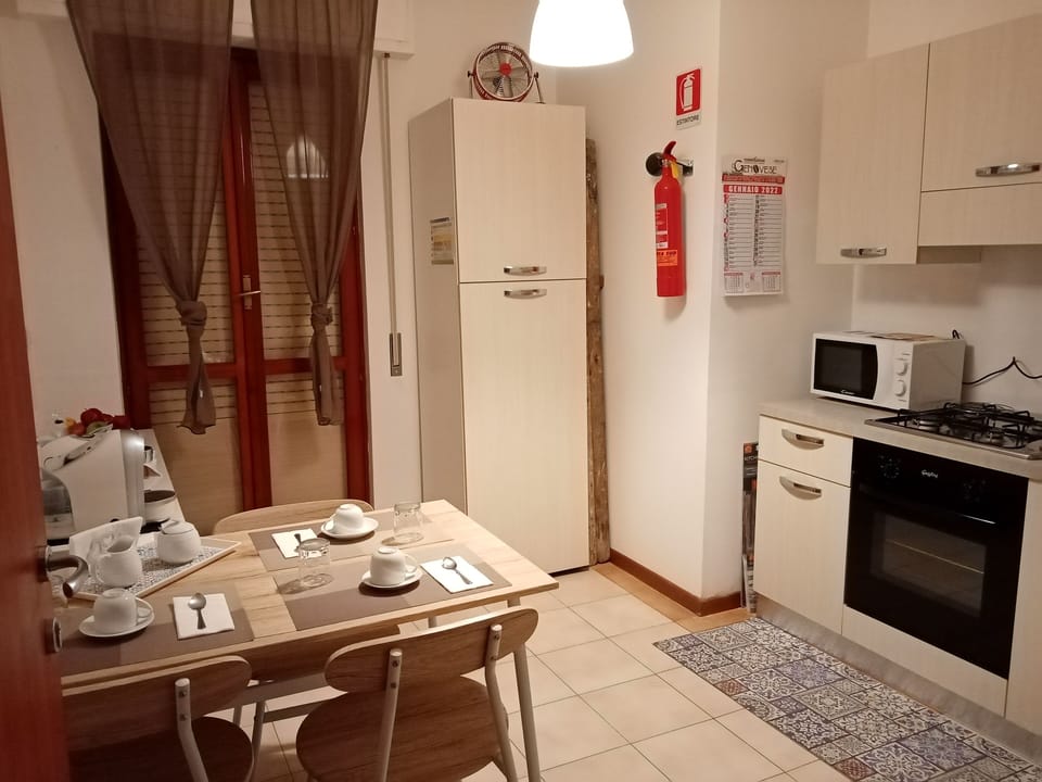 Shared fridge, electric kettle