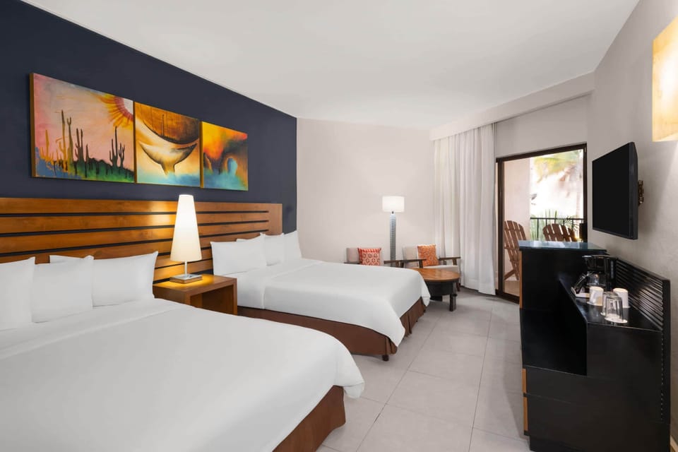Standard Room, 2 Double Beds | In-room safe, iron/ironing board, WiFi (free), bed sheets