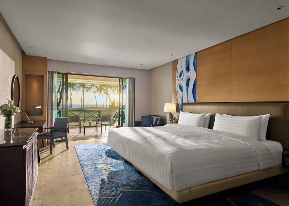 Horizon Club, Room, 1 King Bed, Terrace, Sea View | Down comforters, in-room safe, individually decorated