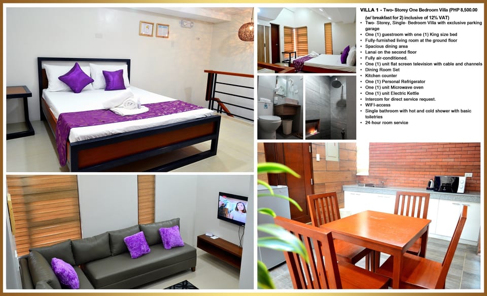 Villa, 1 Bedroom | Desk, iron/ironing board, free WiFi, bed sheets