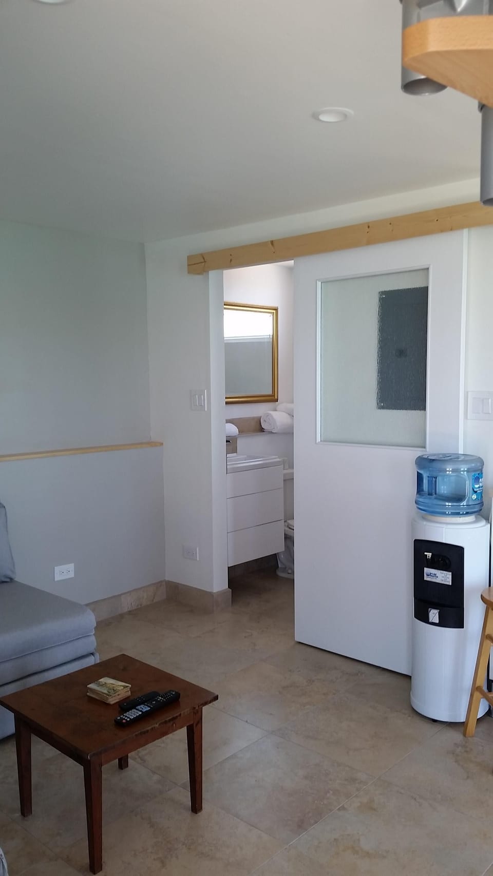 looking towards bathroom
