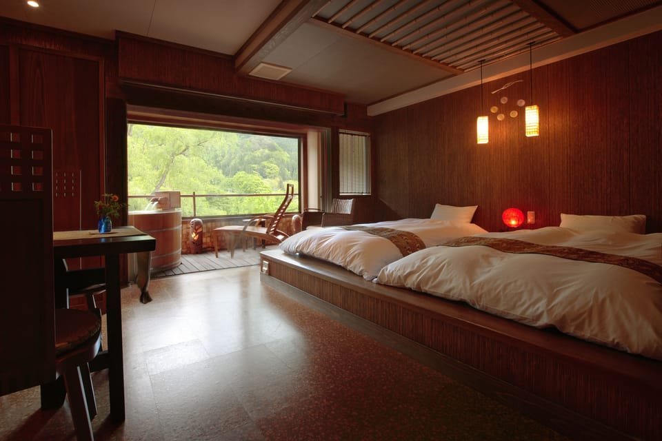 Japanese Style Twin Room with Hot Spring Bath, Non Smoking - 316 | Minibar, in-room safe, desk, WiFi (free)