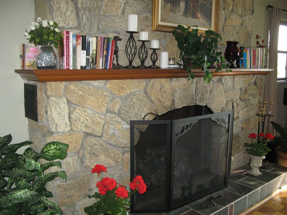 Upstairs fireplace
