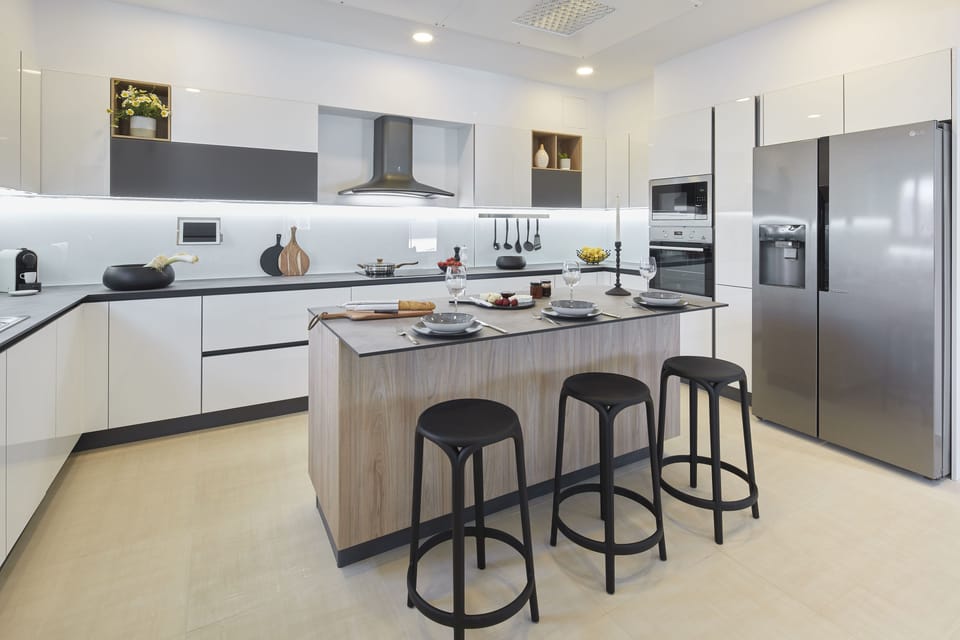 Villa, 3 Bedrooms, Hot Tub (Private Pool) | Private kitchen | Full-size fridge, microwave, oven, stovetop