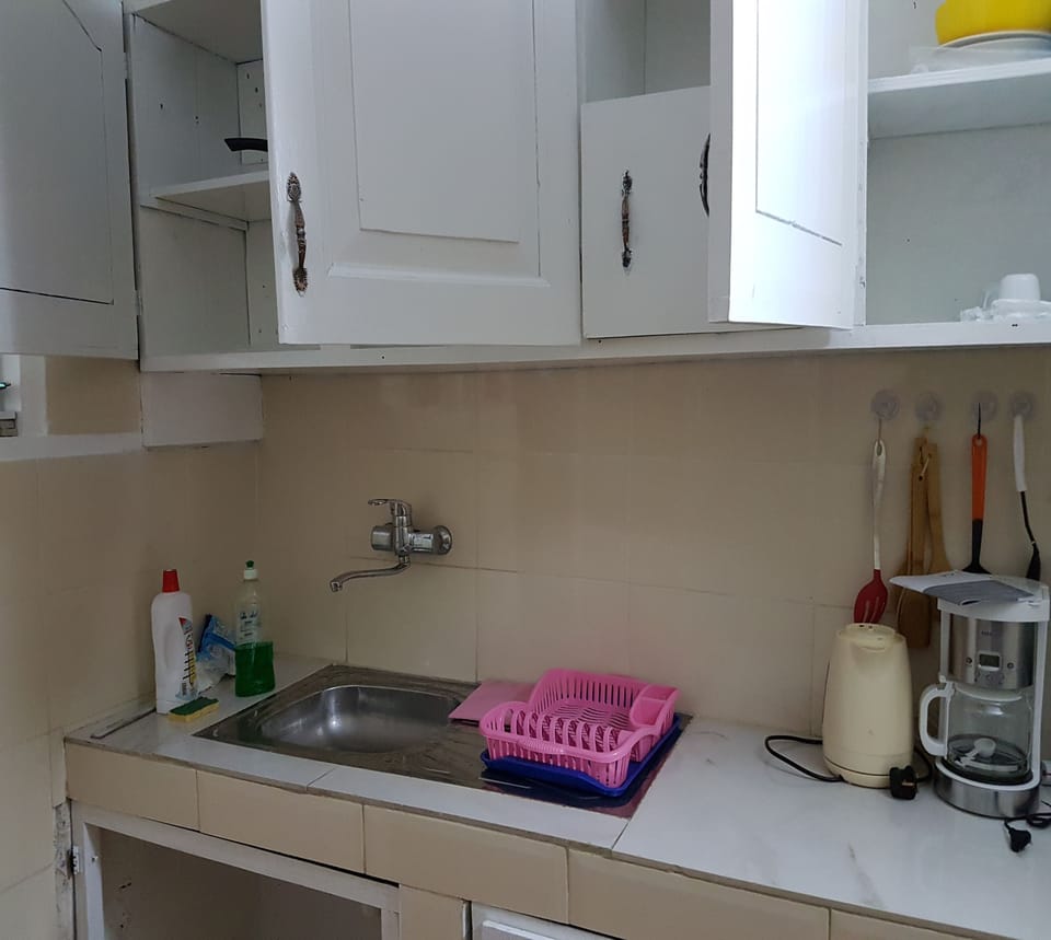 Classic Apartment, 2 Bedrooms | Private kitchen | Coffee/tea maker, full-size fridge, microwave, oven