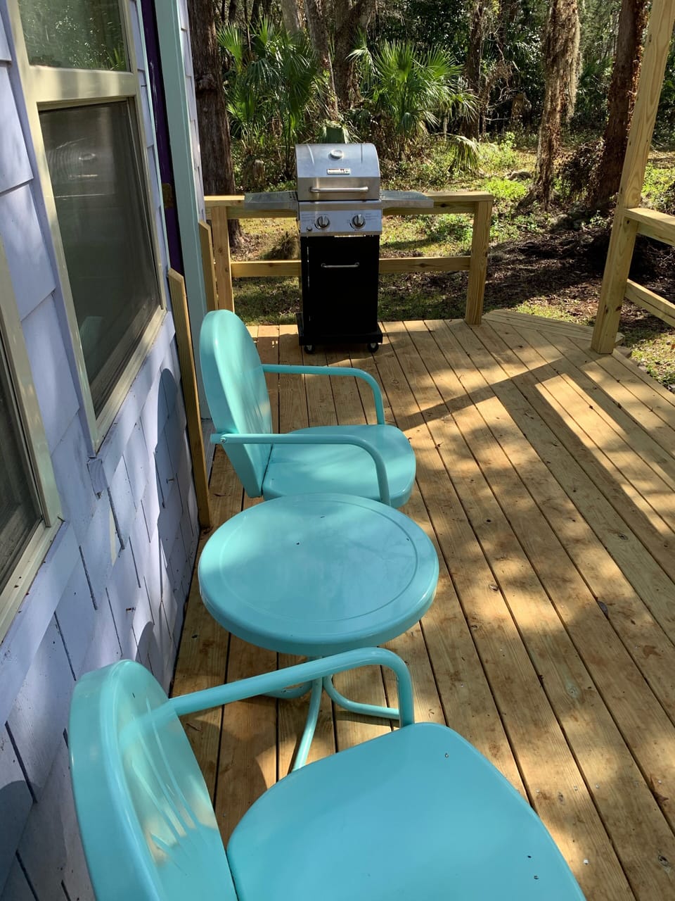 Back deck with BBQ