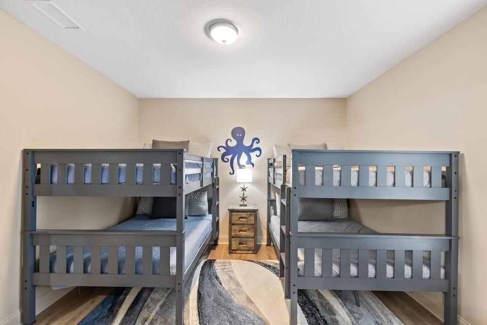 Bedroom #5 offers plenty of room for an air mattress or pack-n-play.