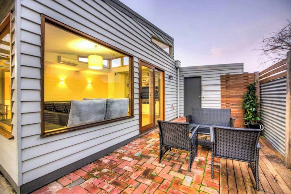 Rear yard sitting area