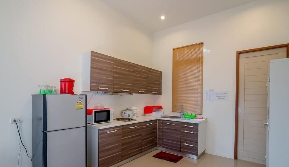 Three Bedrooms Private Pool Villa | Private kitchen | Fridge, microwave, stovetop, electric kettle