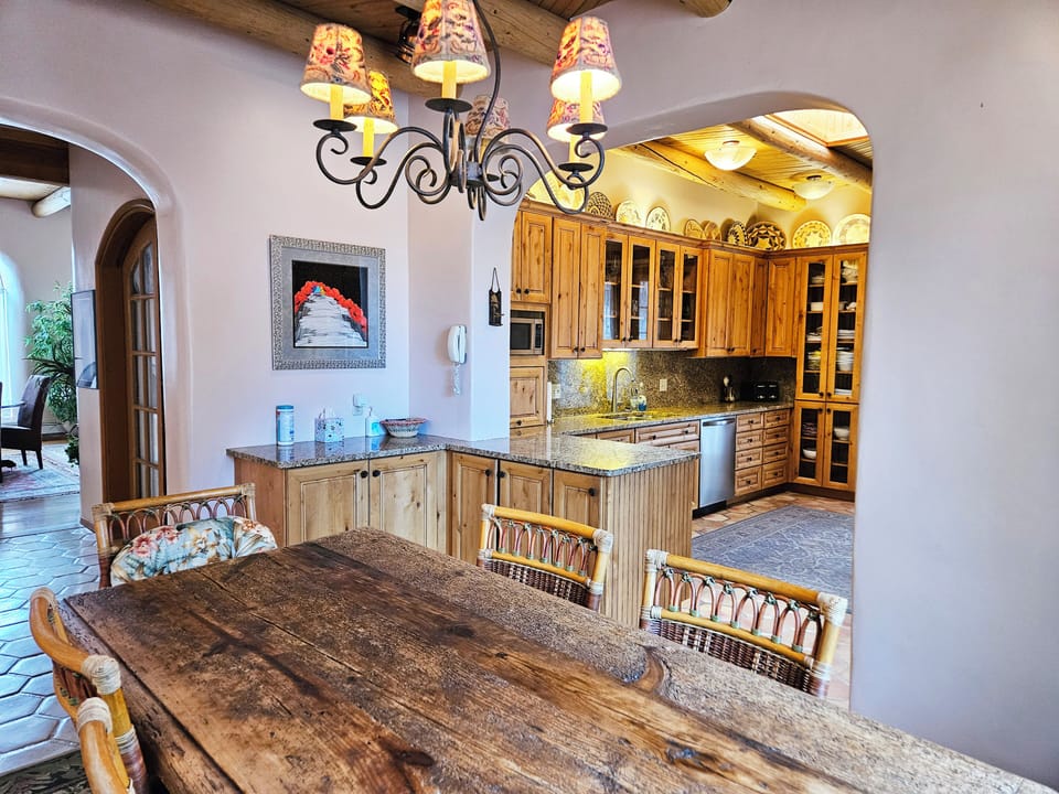 View to living room and kitchen from Dining room