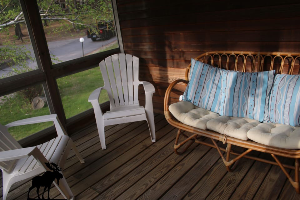 There is a screened in porch along with the large open porch.
