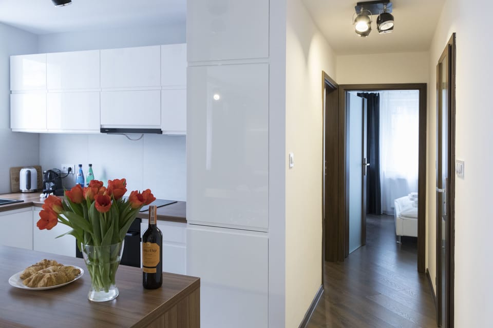 Executive Apartment, 2 Bedrooms, Kitchenette | Private kitchenette | Fridge, oven, stovetop, dishwasher