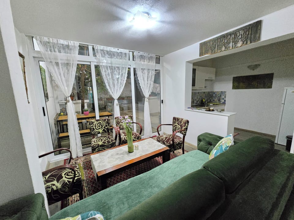 Studio, Terrace | Living area | Flat-screen TV