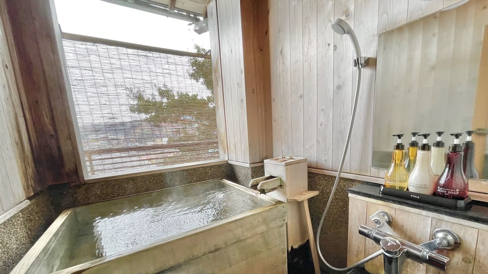 Main Building IORI - Triple Room with Partial Open-air Hot Spring Bath	 | View from room