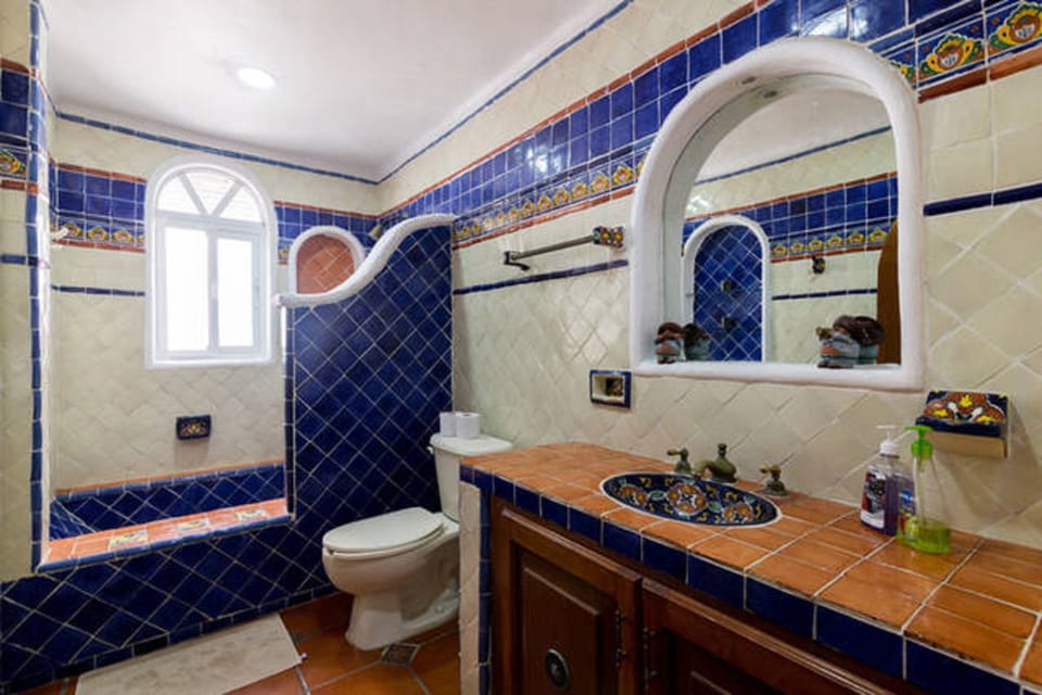 A bathroom
