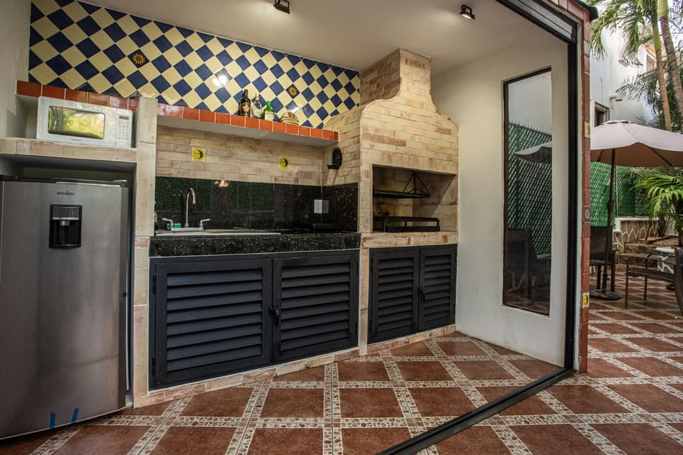 Outdoor kitchen and grill