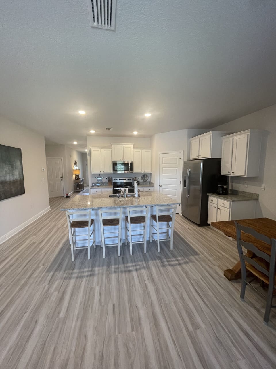 Open kitchen area