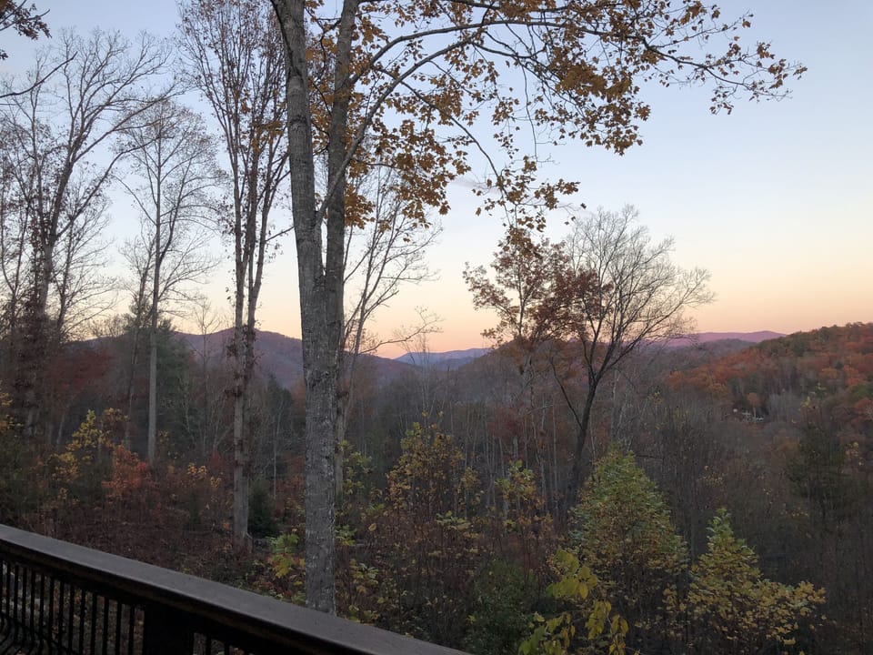 Enjoy a cup of coffee or adult beverage while watching the sunrise and set.