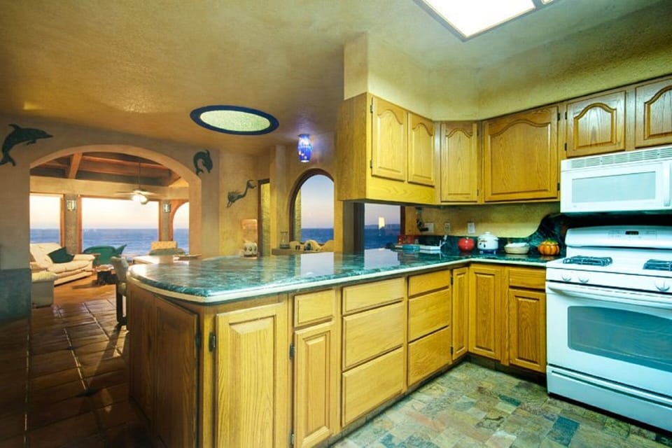 kitchen with granite countertops