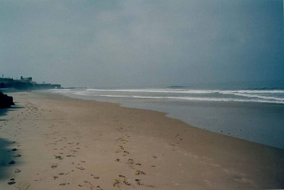 low tide at the beach